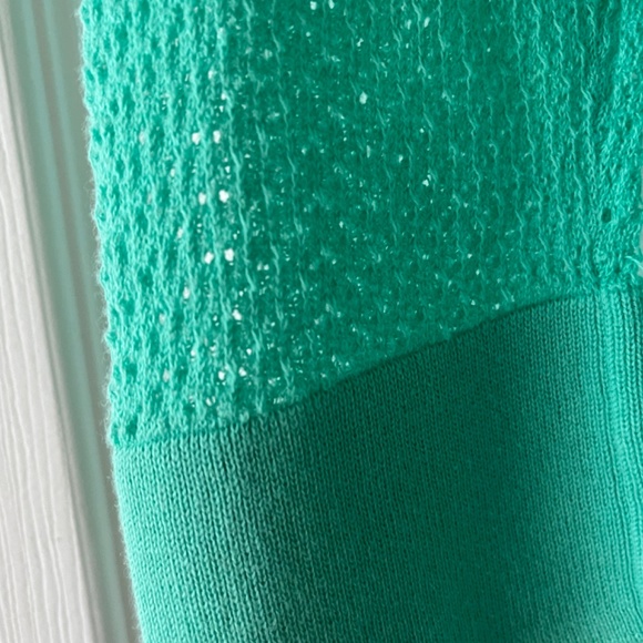 Talbots Pima Cotton Light Weight Green Cardigan, Size M - Picture 6 of 6